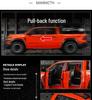 Zhongyuanxing 21024 Alloy Pull-back Off-road Pickup Toy with Sound and Light