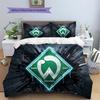 Custom Name Werder Bremen Pattern Bedding Quilt Set  Home Decoration  Gift (1 * duvet cover + 2 * pillowcase  without core)