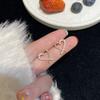Zircon Love Stud Earrings Women's Summer Niche Design Sense Flash Diamond Heart Earrings Temperament Earrings