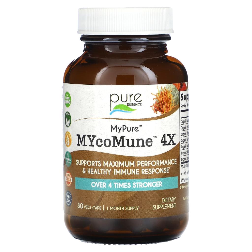Mypure, Mycomune 4X, 30 Veggie Capsules