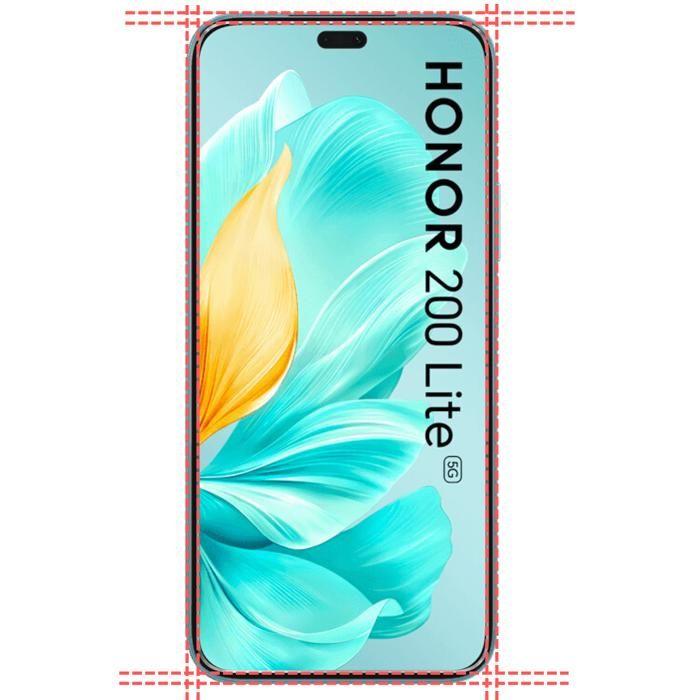 Coque et 2 Verres Trempé - Phonillico - Honor 200 Lite 5G - Souple - Transparent - Résistant aux rayures