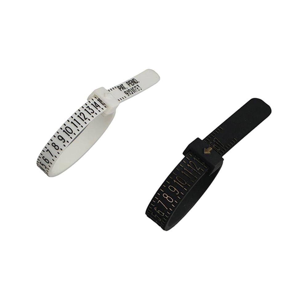White Accurate Plastic Gauge Finger Measure Ring Sizer Accessory Measure Tools Jewelry