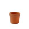 Mini Potted Plant: Handmade White Anti-Fall Ceramic-Style Flower Pot with Crochet Design and Artificial Lawn.
