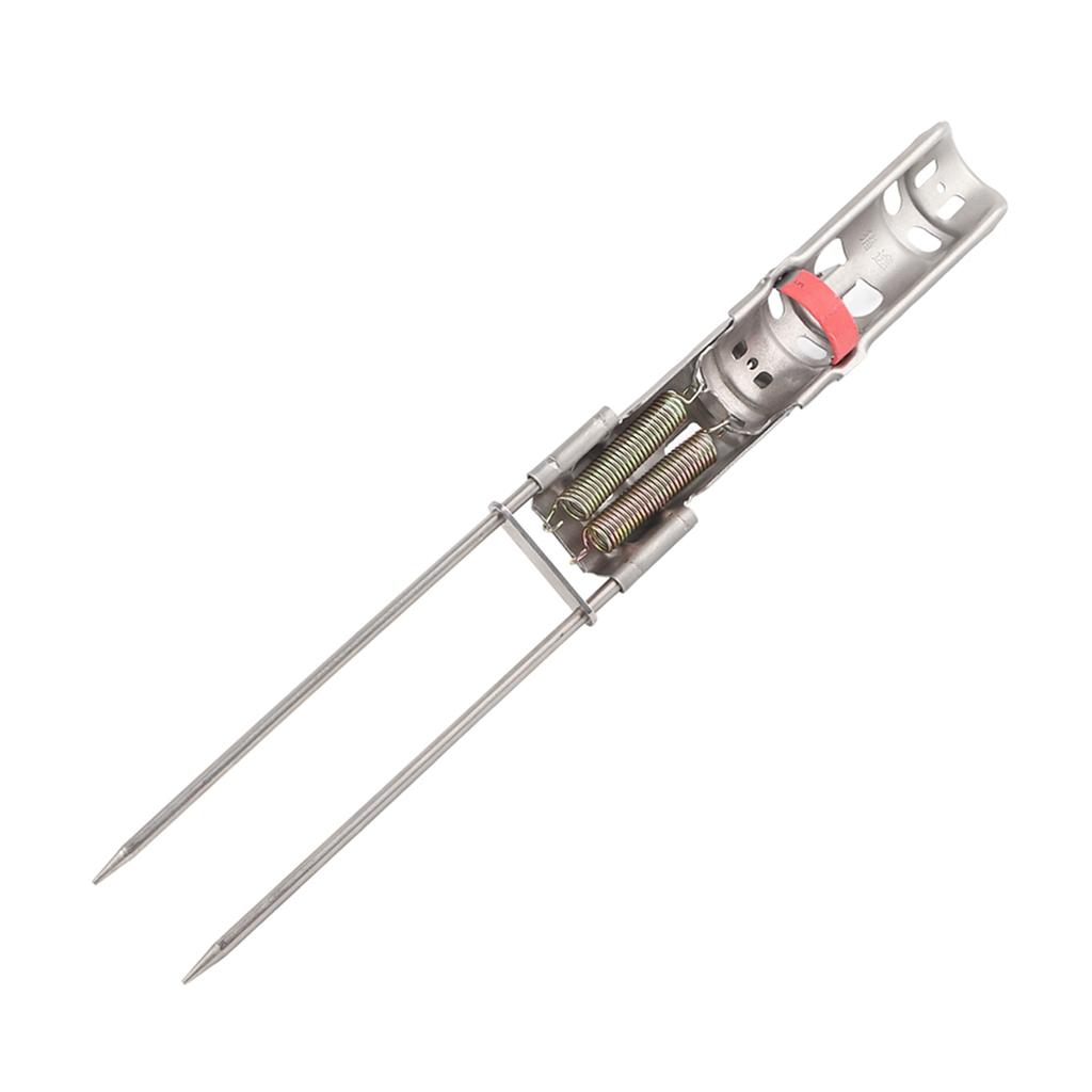 Портативный кронштейн для удочки, практичный двойной пружинный металлический держатель для удочки, аксессуар-подставка