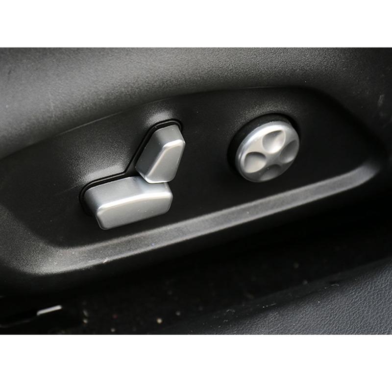For Jeep Compass 2017 2018 Car Cover Detector ABS Matte Seat Adjustment Knob Button Switch Trim Accessories