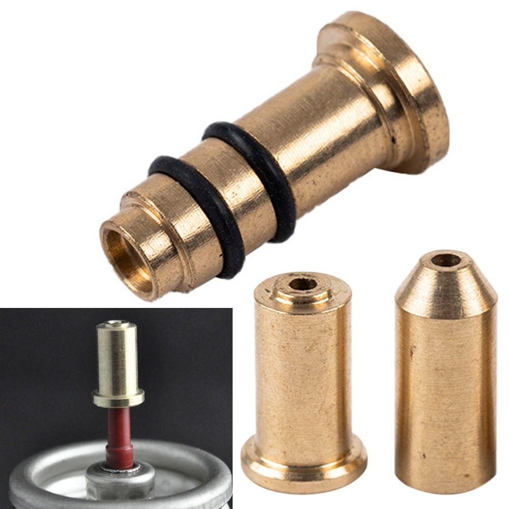 Refill Butane Gas Adapter Reusable Brass Nozzle Gas Filling Valve Inflatable Head For Dupont Ligne 2/Gatsby Gas Lighter