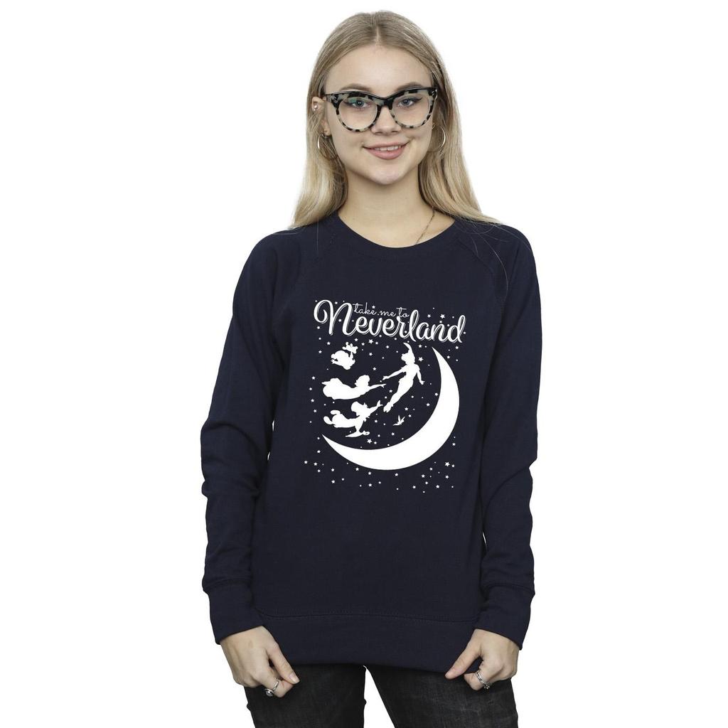 Disney Womens/Ladies Peter Pan Take Me To Neverland Sweatshirt