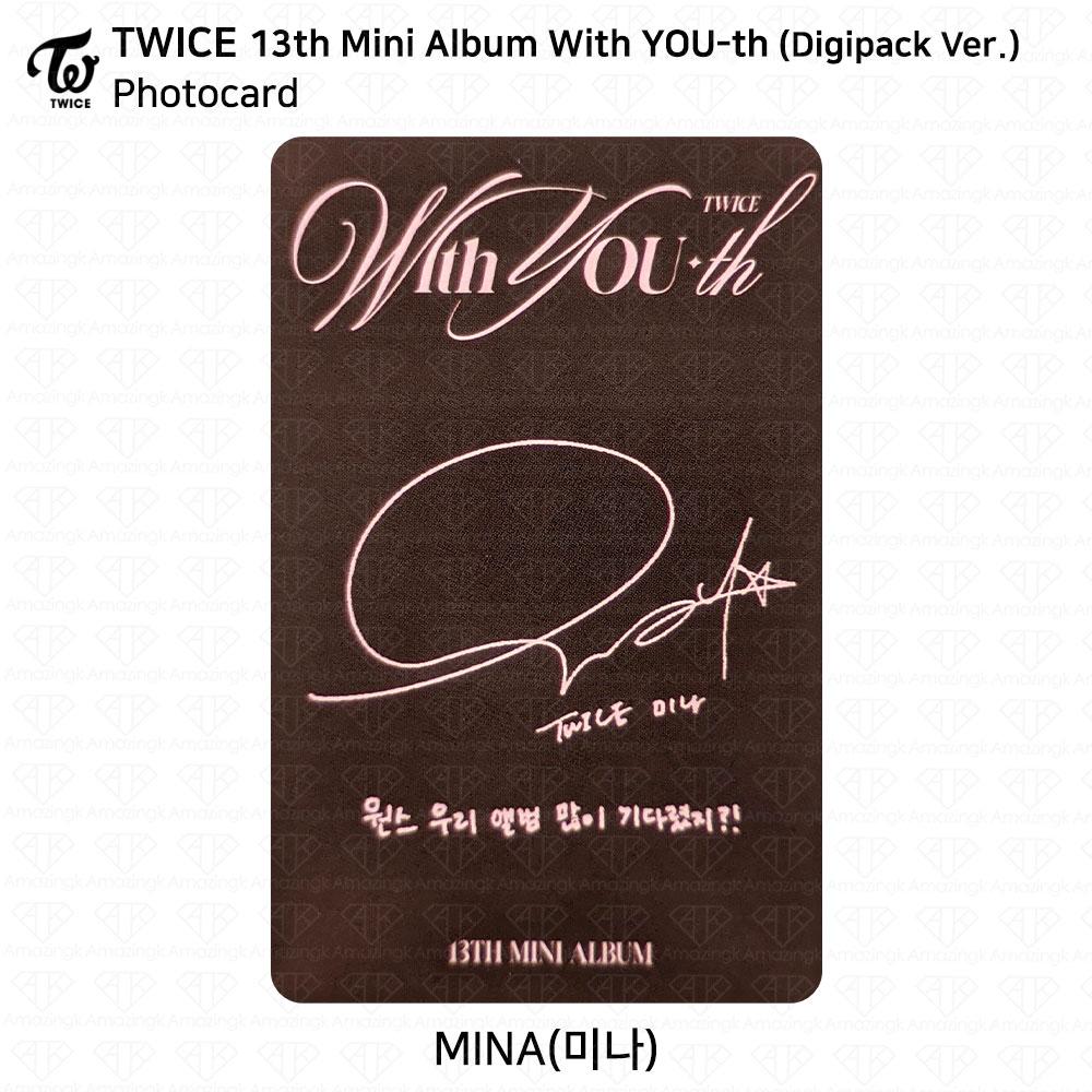 Twice 13-й мини-альбом с молодежной фотокарточкой YOU-th, постером, пленкой, стикером Mina KPOP K-POP