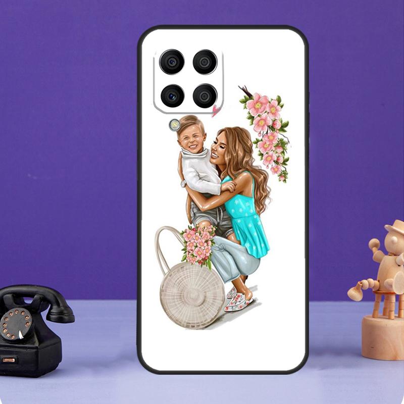 Чехол Baby Mom Girl Queen для Samsung Galaxy M13 M33 M53 M20 M30s M31s M12 M32 M52 M11 M51 M14 M34 M54 M55