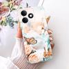Чехол для Realme Note 80 4G RMX5388 Милый Кот Цветы Рисованный Чехол Мягкий Силиконовый Чехол Для Realme Note 80 Note80 Задняя Крышка Fundas