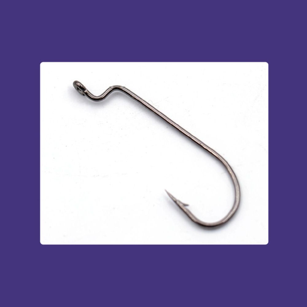 50Pcs Barbed Fishing Hook Hign Carbon Steel Worm Hook Creative Fishing Tackle Saltwater
