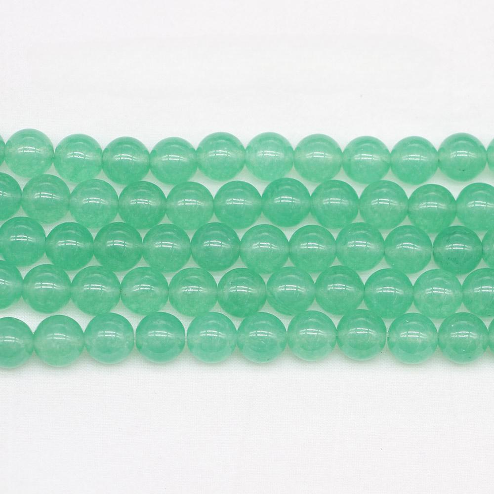 1 нить/лот 4, 6, 8, 10, 12 мм, зеленый авантюрин из натурального камня, круглые свободные бусины-разделители для изготовления ювелирных изделий, браслет «сделай сам»