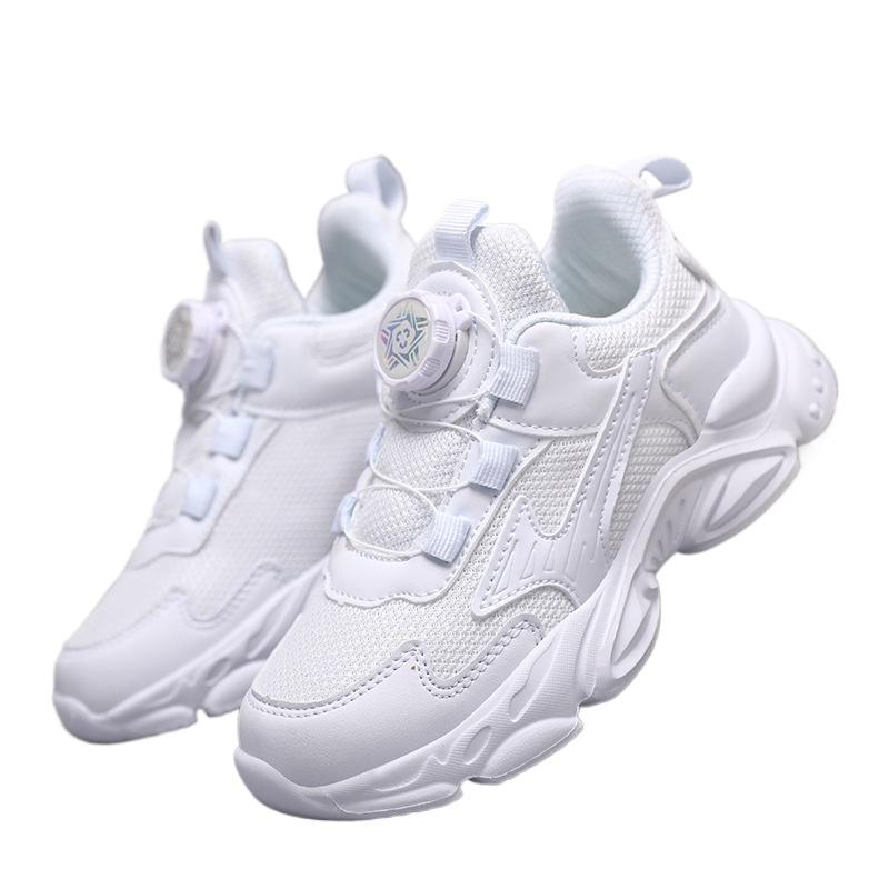 Детские кроссовки сетчатые кожаные кроссовки для бега повседневные туфли