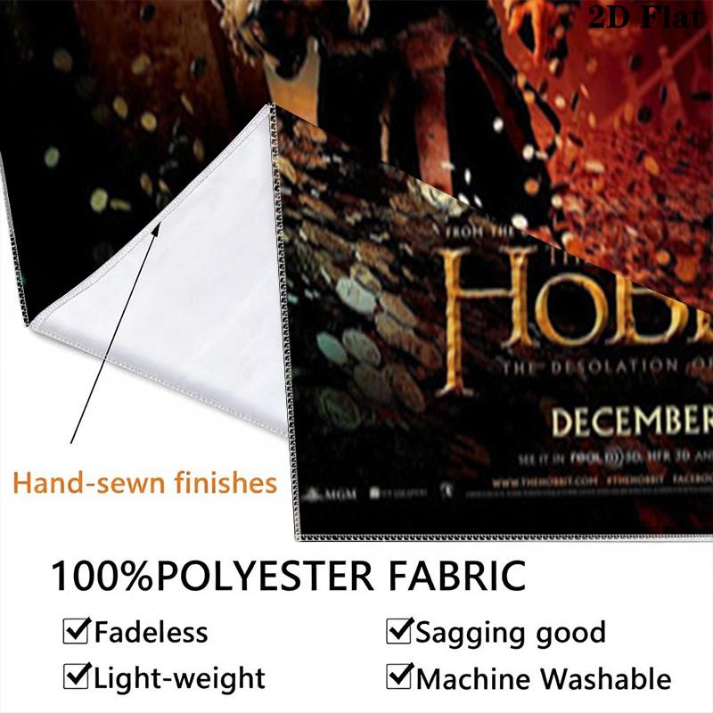 Hobbit Journey Tapestry Fashion Print Wallmounted Background Wall Hanging Cloth Homestay Soft Decoration Tapestry Background Cloth