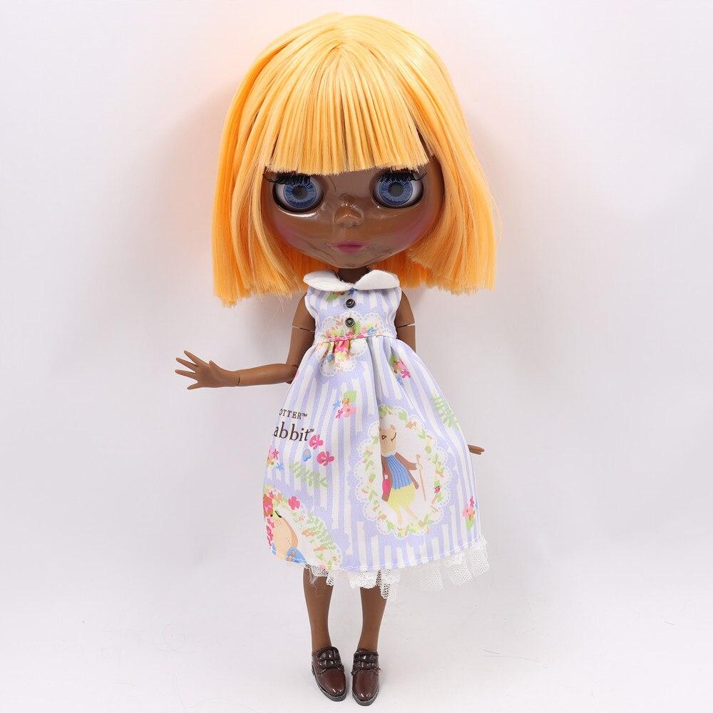 Кукла ICY DBS Blyth, загар и супер черная кожа, суставы тела, жирные волосы, 1/6 BJD, подарочная игрушка по специальной цене