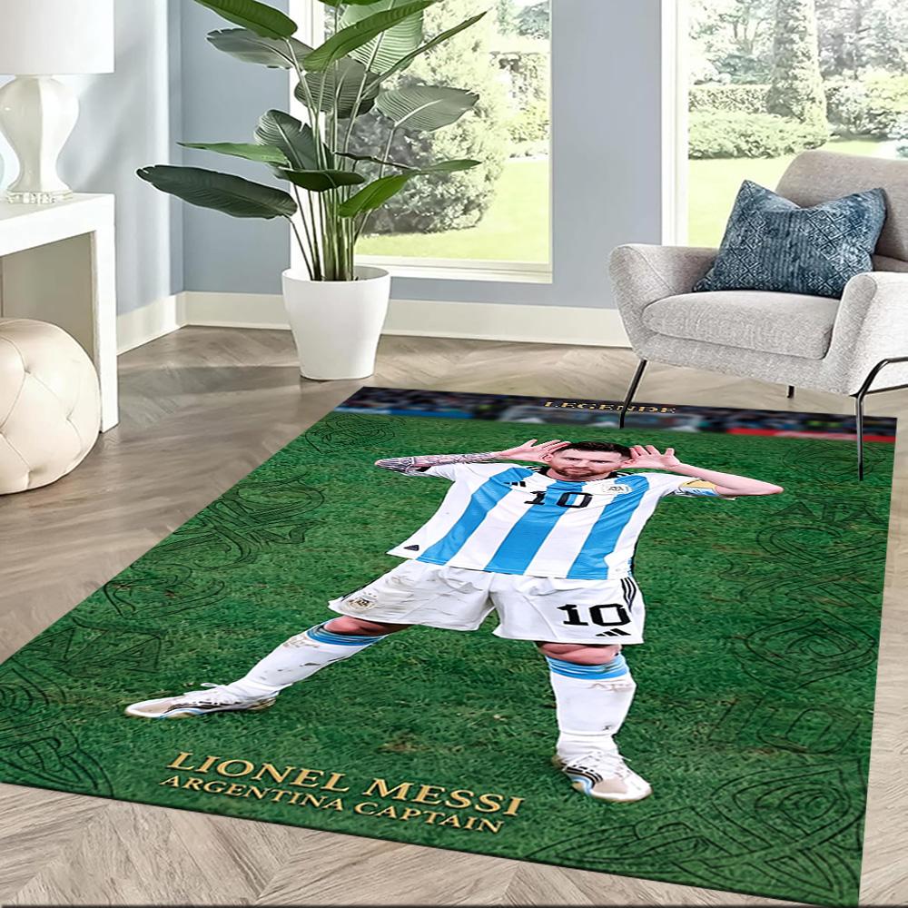 Messi 437 Floor Mat Perfect for Foyer Dormitory Hallway Dining Room Anti-slip Rug Office home decor Perfect Gift for Valentine's Wedding Birthday