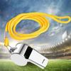 With Rope Stainless Steel Whistles Loud Referee Whistles Football Sport Whistle  Sport