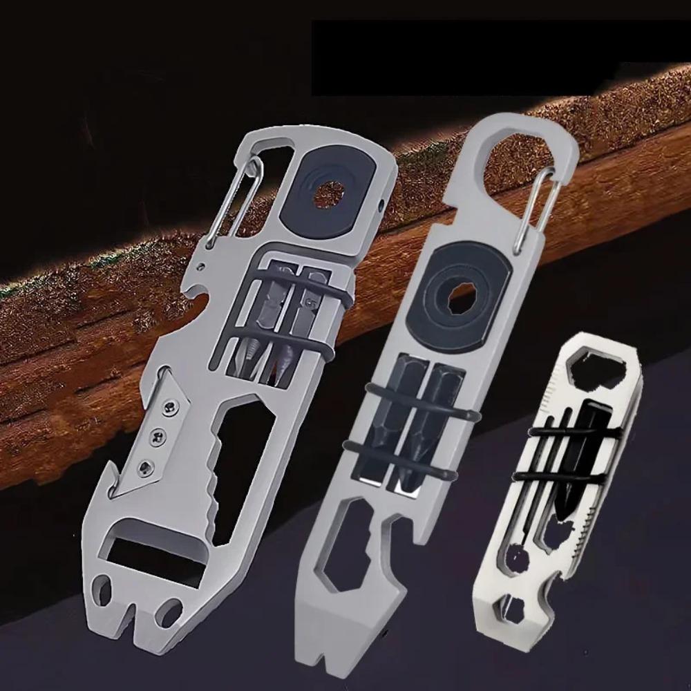 10 в 1 отвертка с храповым механизмом многофункциональный лом мини EDC мультитул шестигранный ключ открывалка для бутылок инструменты для ремонта велосипеда на открытом воздухе