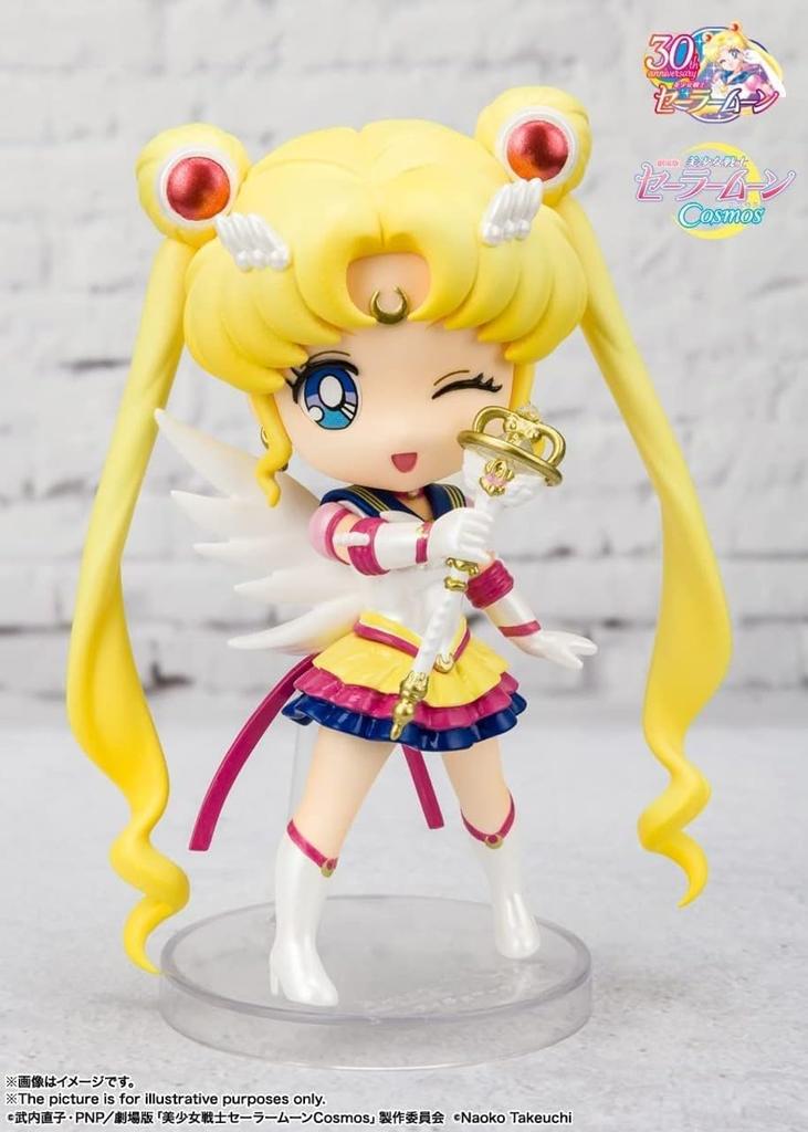 TAMASHII NATIONS Figuarts mini Прекрасная Воительница Сейлор Мун Сейлор Мун Итернал 90 мм АБС ПВХ Окрашенная Подвижная Фигурка BAS63968 -Издание Космос- Прибл.. &