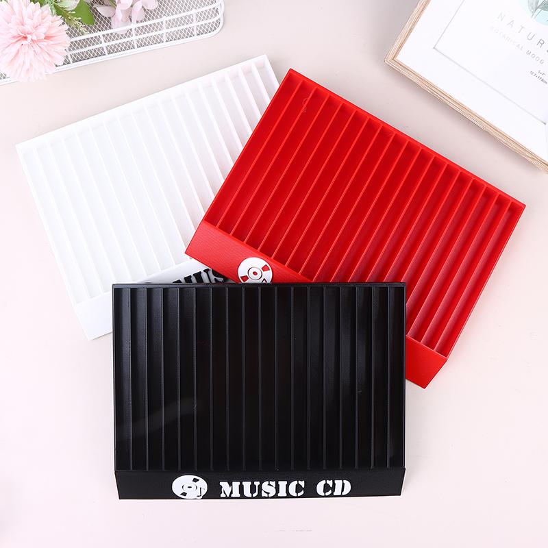 Cd Shaped Disc Storage Rack 18 Compartments Desktop Organizer Simple Minimal Custom Cd Dvd Holder