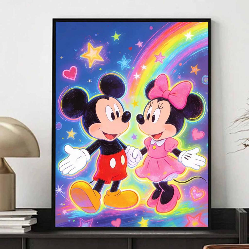 Disney Набор для алмазной мозаики Микки Минни Радужные Звезды Декор для Дома Ручная Работа Подарок для Фанатов