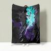 Anime S-Scissor Seven Throw Lightweight 240g Flannel Blanket Soft Skin-friendly for Summer Cooling