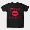Мужская черная футболка с принтом, супербольшая футболка kiss-me-its-2017-tshirt, хлопковая футболка с принтом на бумаге для переноса изображений без разрезов