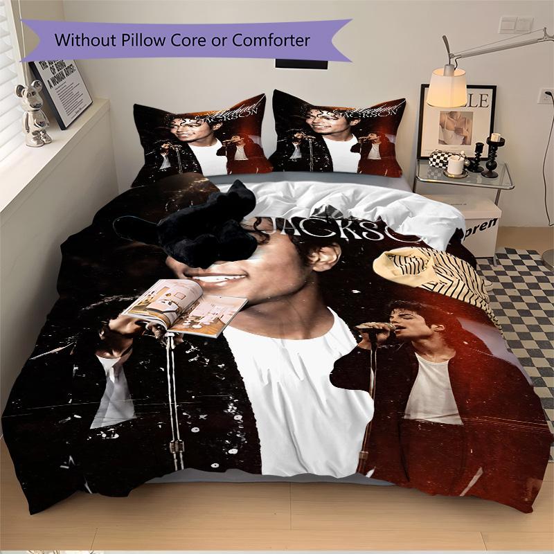 Michael Jackson'S Iconic Performance Print 3Pcs Bedding Setduvet Cover With 2 Bedropillowcase Home Birthday Gift