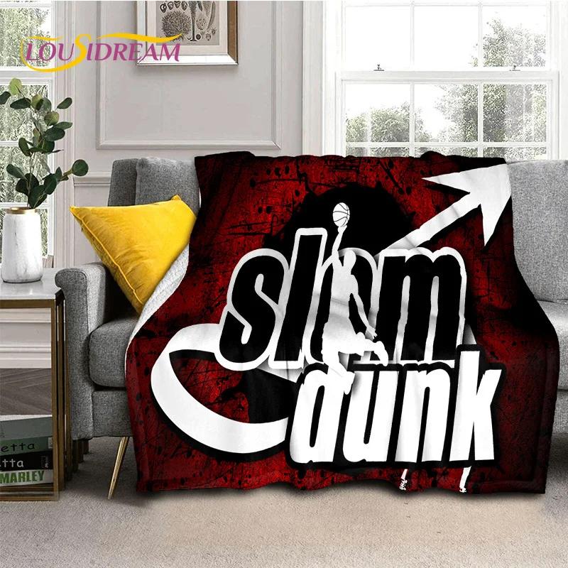 Мультяшное аниме про баскетбол Slam Dunk, мягкое флисовое одеяло для кроватей, спальни, дивана, пикника, плед для отдыха на открытом воздухе, подарок
