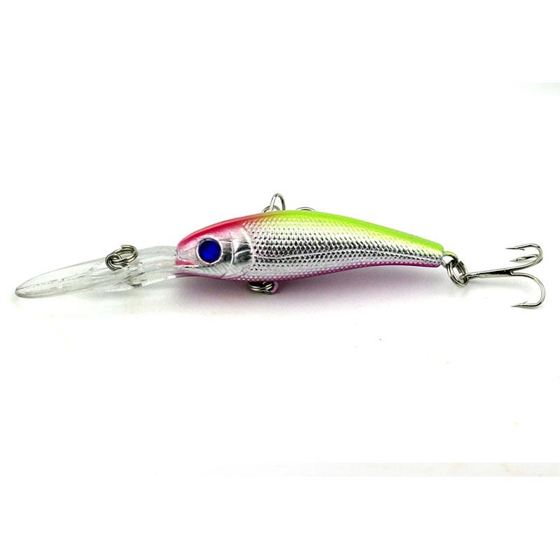 HENGJIA 1pc/8pcs Minnow Fishing Lure Wobbler Hard Plastic Bait Trout Bass Pike Lure Fishing Tackle