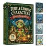 Desk Collection Figures Marine Life Advent Calendars 2026, 24 Days Christmas Countdown Calendar with 2D Acrylic Pendant Set Turtle Lobster Ornaments,