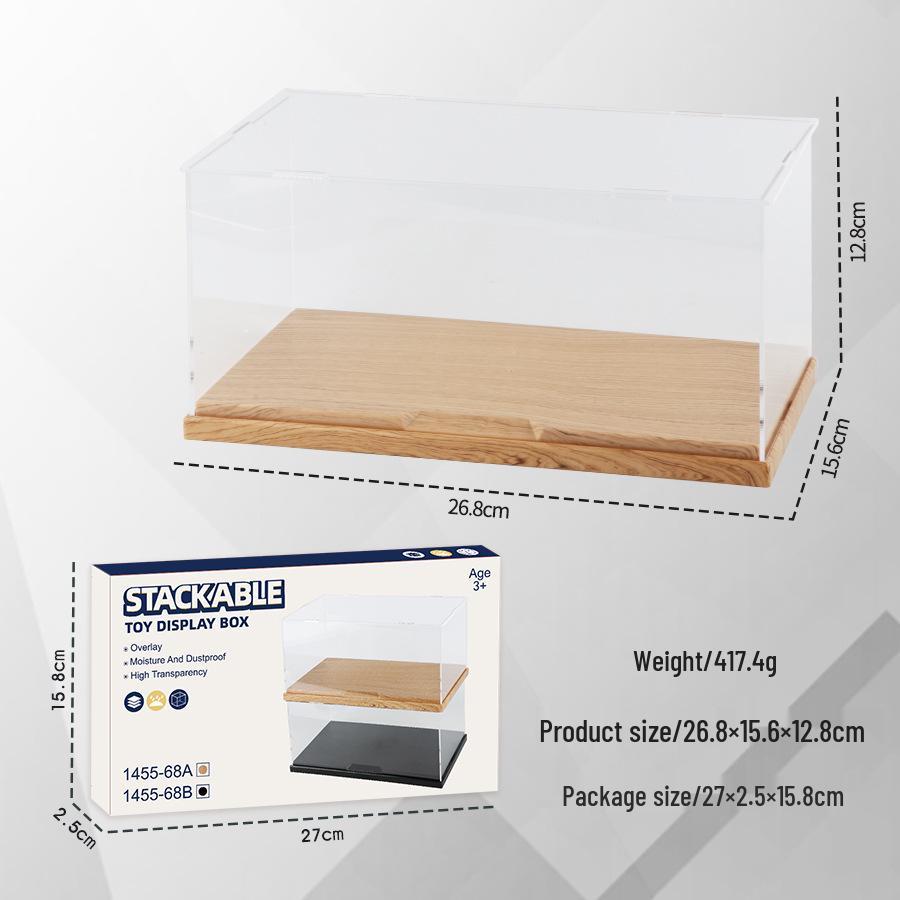 Штабелируемая коробка для демонстрации минифигурок Lego - Прозрачная, пыленепроницаемая, трехслойное хранение, не требует сборки.