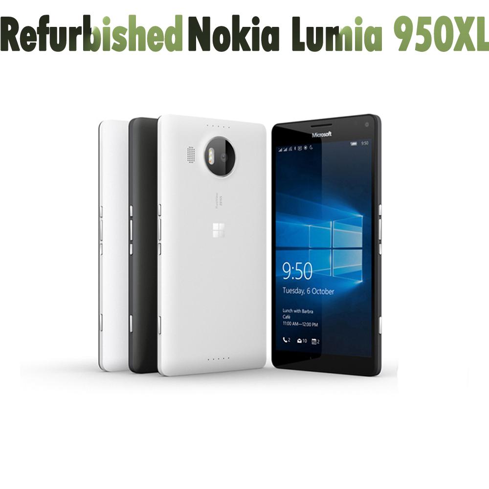 Восстановленный разблокированный оригинальный телефон Nokia 950 с двумя SIM-картами или одной SIM-картой, 4G GSM, 20 МП, 3300 мАч, мобильный телефон с 1/2 SIM-картой