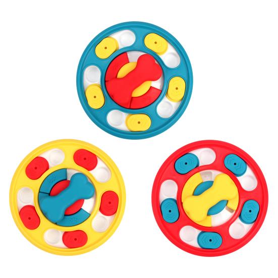 Pet Slow Food Bowl Stable Base Rounded Corners Bright Colors Pet Slow