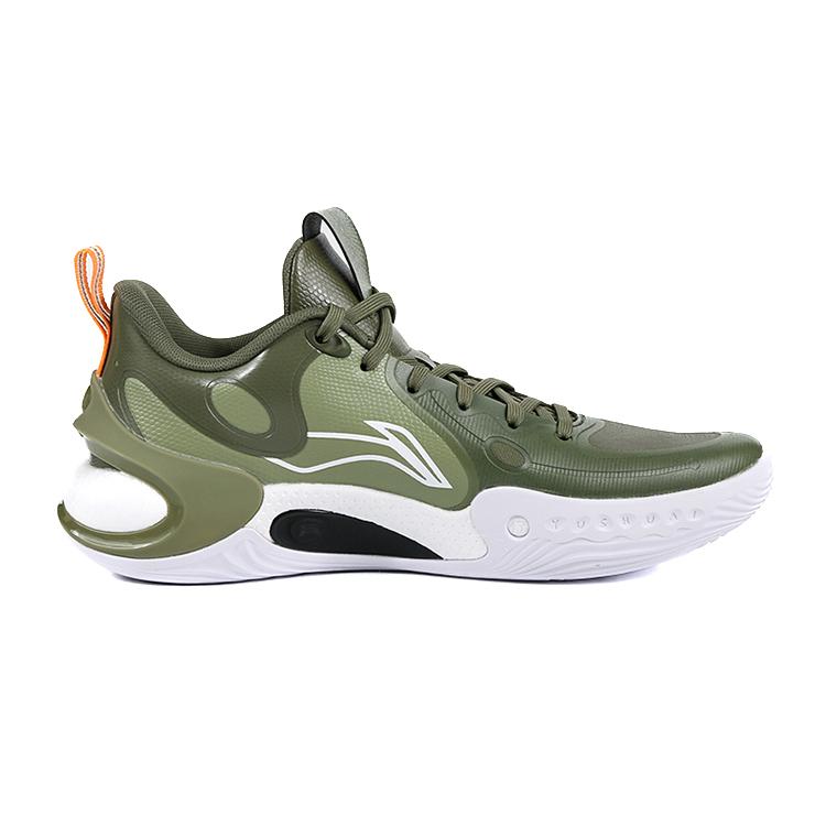 Li Ning Yu Shuai 17 Low Comfortable Versatile Durable Low-Top Basketball Shoes Men Sneaker Moss-Green Olive-Green ABAT127-2