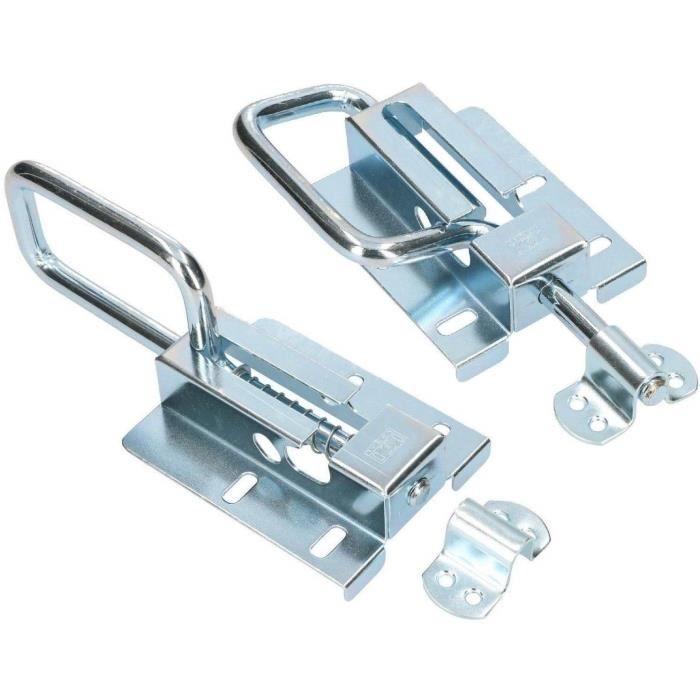 Засов для раздвижной двери KOTARBAU Засов, замок для раздвижной двери, оцинкованная сталь, 120 - 12 мм, серебристый