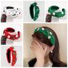 Snowflake Christmas Hairband Bow Santa Claus Doll Headwear Party Cosplay Props  Women