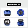 ZS Steering Wheel Hub Adapter, 6-Hole, 70mm, for Racing Simulator Games, M-OZA S-imagic M10 A/Mini European Trucks (Blue)