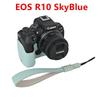 Получехол для камеры из ПУ кожи с принтом пальм для Canon EOS R50 R10 R8, с отверстием для батареи, нижней крышкой и ремешком для руки