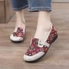 Spring New Xiaoxiangfeng One-pedal Cloth Shoes Lazy Women's Shoes Non-slip Breathable Soft Sole Ethnic Style Casual Mother Shoes