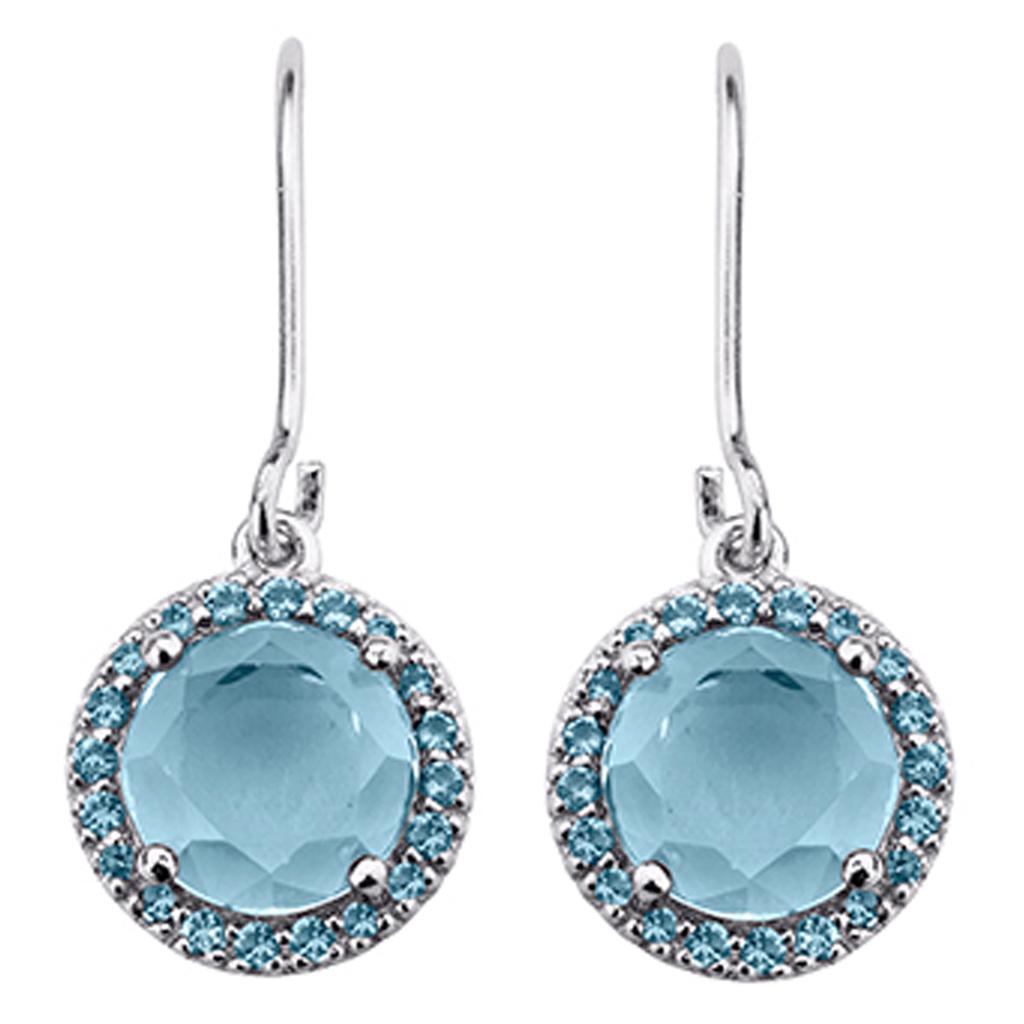 Altesse [M5907] - Blue 'Sissi' Silver Earrings