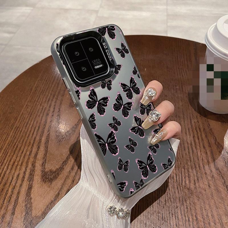 Чехол с рисунком бабочки, устойчивый к падениям, для Xiaomi Redmi 13C Poco C65 Samsung S24 Ultra A55 iPhone 15 Huawei Honor 90, противоударный защитный бампер