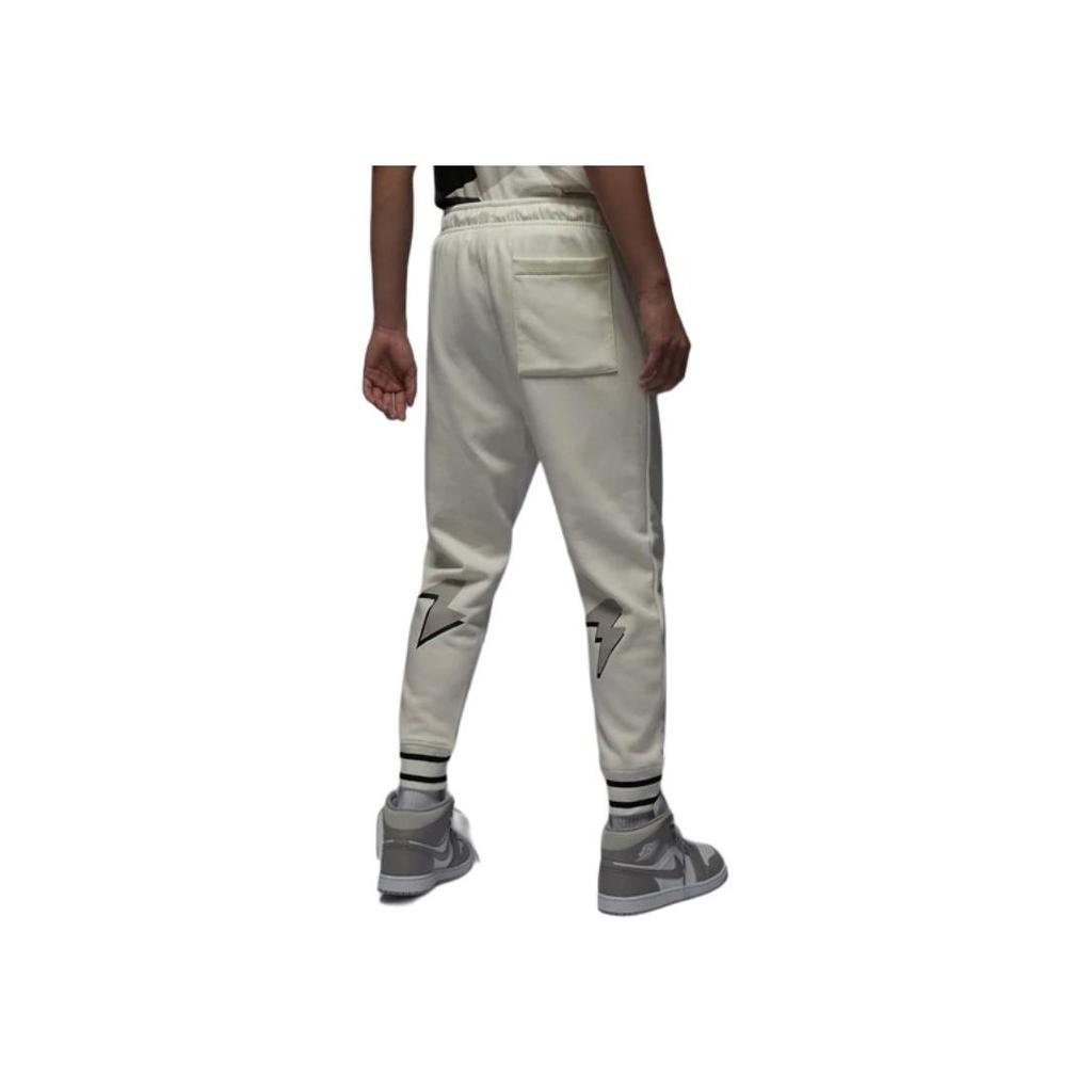 Jordan Logo Embroidered Fleece Sweatpants Men Bottoms Gray FD7859-133