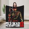 Артур Морган Западный Ковбой Экшен Король Игровой Персонаж Одеяло Red Dead Redemption Плюшевое Постельное Белье Пледы Для Спальни Фланелевое Покрывало