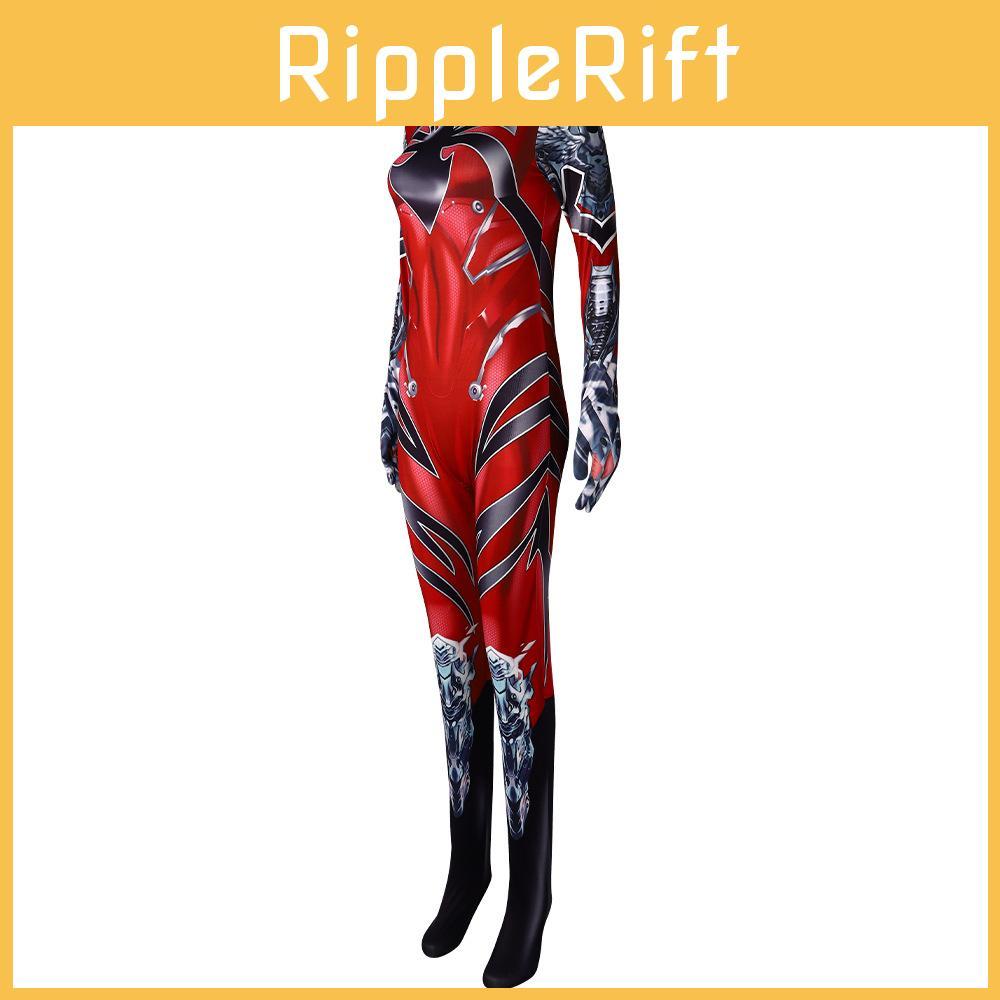 Blood Widow Cosplay Costume Cartoon Jumpsuits Halloween Party Stage Performance