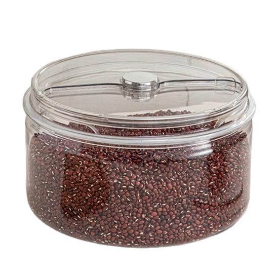 Ведро для риса Прозрачная визуальная панель Большая вместимость Герметичный Защищенный от влаги Пластиковый контейнер для хранения пищевых продуктов