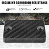 NICECNC Carbon Fiber Front Brake Reservoir Cover Compatible with Yamaha Raptor 700 2013-2026, Compatible with Honda TRX400X 2009-2014,See Fitments,