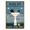 Mfoever Tin Metal Tin Signs Washing Room Toilet Wall Decoration Plaque Vintage Art Posters Iron Painting for Man Cave Home Cafe Club Bar