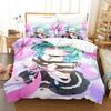 3D Printed Uruha Rushia Hololive Butterfly Girl Bedding Set Boys Girls Twin Queen Size Duvet Cover Pillowcase Bed Kids Adult