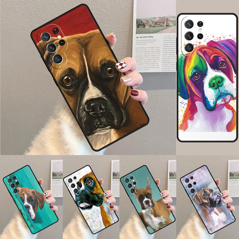 Чехол для телефона с собакой породы боксер для Samsung Galaxy note 10 pro S26 Ultra S23 S24 FE S25 S21 S22 PLUS ударопрочный